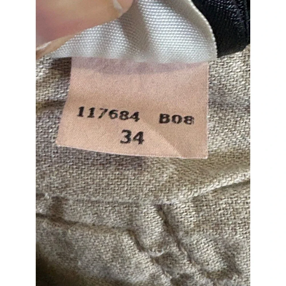 7 For All Mankind Slimmy Jeans Mens 34x29 Khaki Slim Stretch Denim Pants